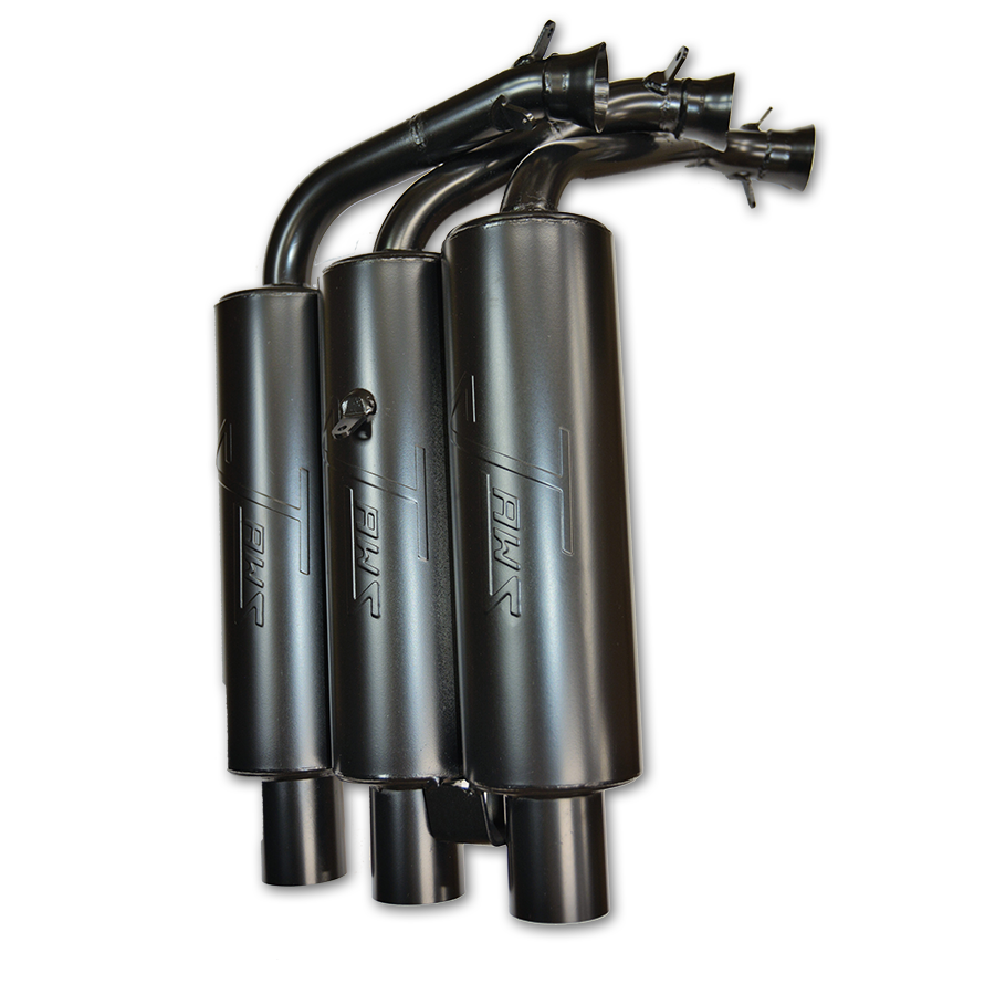 ‘9903 Mach Z 800 JAWS Performance Snowmobile Trail Pipes, Race Pipes, Lightweight Silencers